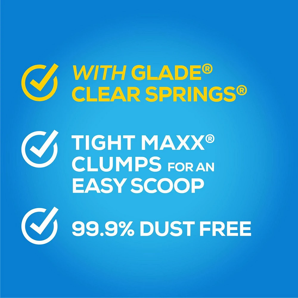 Tidy Cats LightWeight with Glade Clear Springs Multi-Cat, Clumping Cat Litter 2.72 kg, 2.72 kg