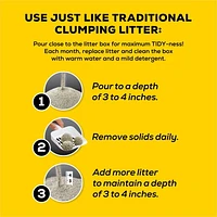 Tidy Cats Poids Plume Puissance 4 en 1 Multichat, Litière Agglomérante pour Chats 2,72 kg 2,72 kg