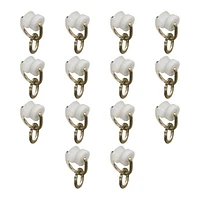 Mainstays Gliding Carrier Hooks for IBeam Curtain Rod Set, Set of 14, White and Silver, Set of 14 I-Beam curtain rods