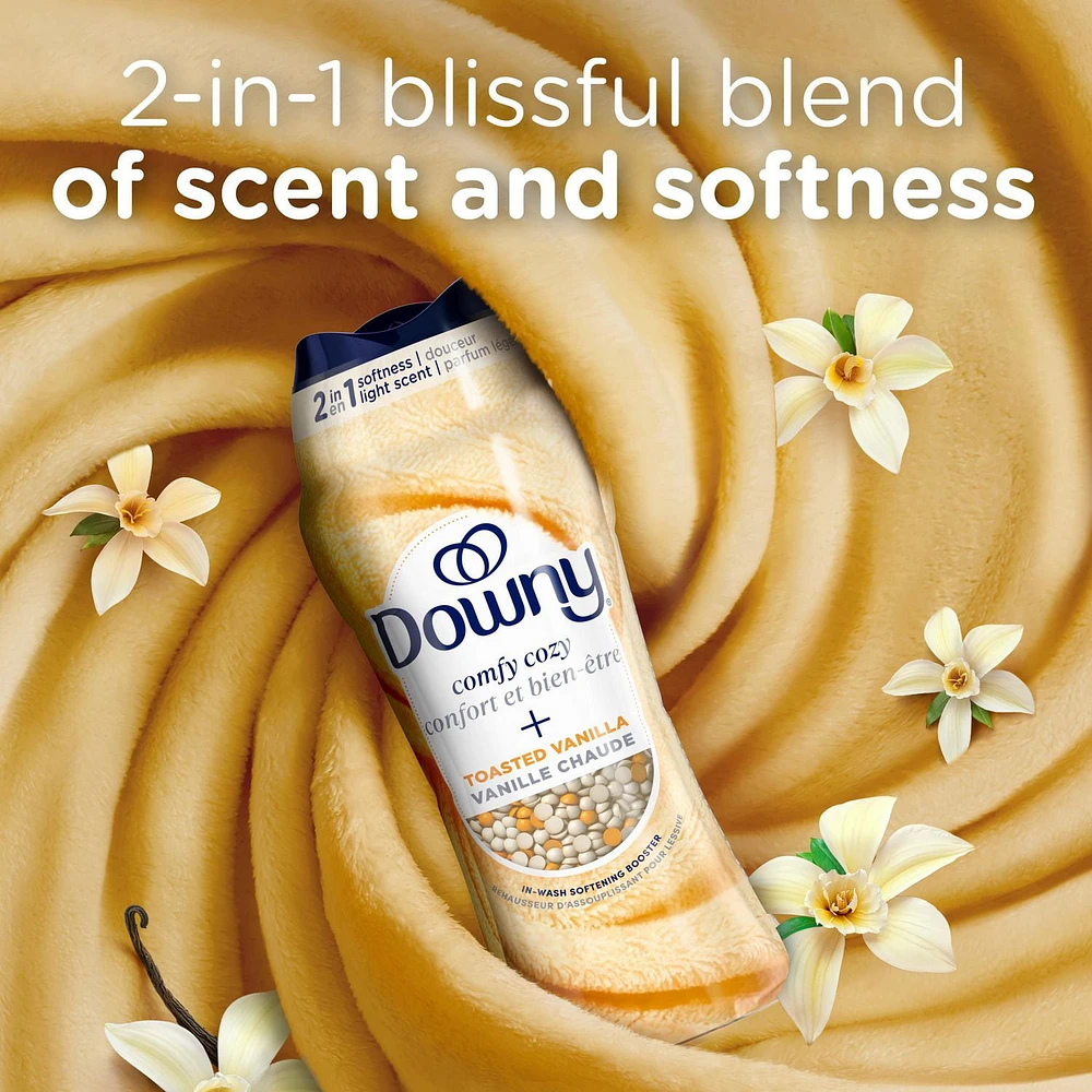 Downy Comfy Cozy In-Wash Laundry Scent Booster Beads, Toasted Vanilla Scent, Softness and Freshness