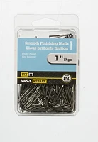 1" (17Ga) Bright Finish Nail 150 Grames, For use on trim, finishing carpentry, and crafts.