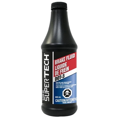 SUPERTECH - Brake Fluid DOT 3, 450 mL