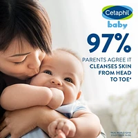 Cetaphil Baby Wash And Shampoo with Organic Calendula | Tear Free | Paraben, Colourant and Mineral Oil Free | 400ml Pump, Pediatrician Recommended