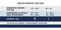 Bas de compression Paramedic à pois pour femme, 15-20 mmHg - Medium Bas de compression Paramedic élégants à pois, jusqu'au genou, pour femmes, 15-20 mmHg