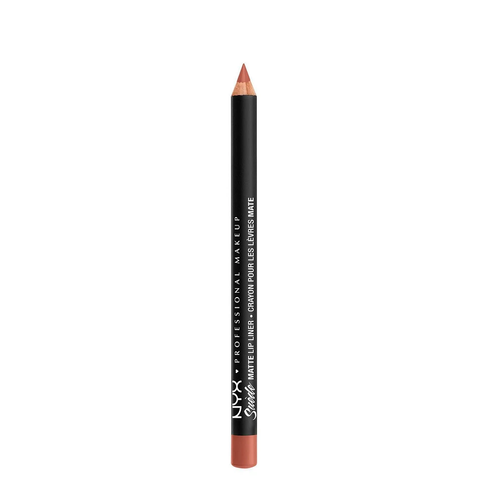 NYX Professional Makeup - Crayon à Lèvres Mat en Daim, Épicé Crayon à lèvres, soft matte