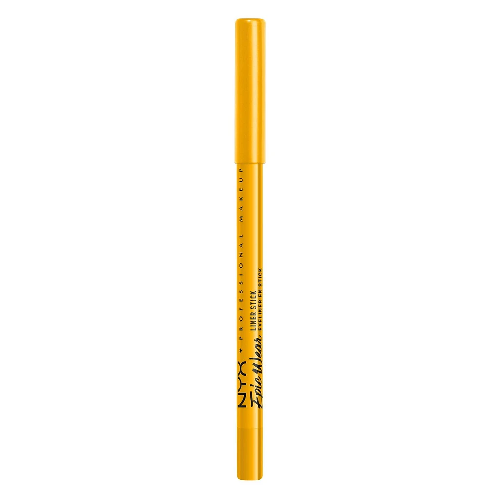 NYX PROFESSIONAL MAKEUP, Epic Wear, Liner sticks, Waterproof, Smudge proof, Easy glide application - COSMIC YELLOW (Yellow), Waterproof Eyeliner