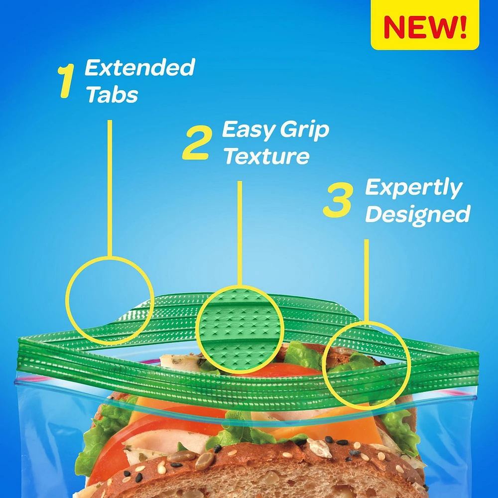 Ziploc® Sandwich Bags with Grip 'n Seal Technology