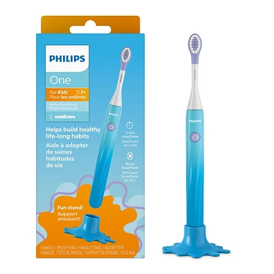 Brosse à dents à pile Philips One de Sonicare, bleu, HY1130/02 One de Sonicare bleu