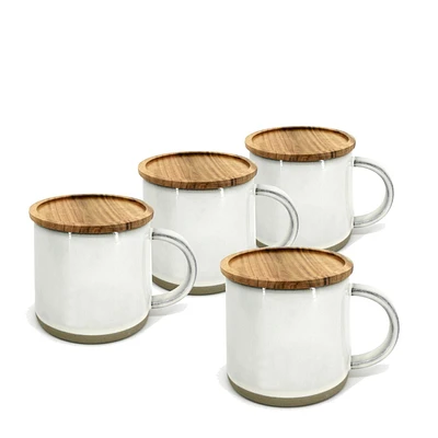 BIA S/4 Reactive Mugs with Lid, White