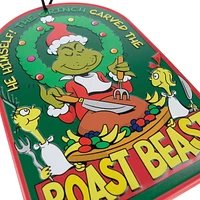 Dr. Seuss' How the Grinch Stole Christmas 12 inch Metal Hanging "Roast Beast" Sign by Ruz