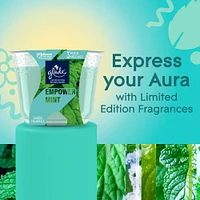 Glade® Scented Candle Air Freshener, Empower Mint™, 3-Wick Candle