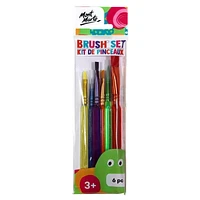 Colourful Brush Set, 6 pieces