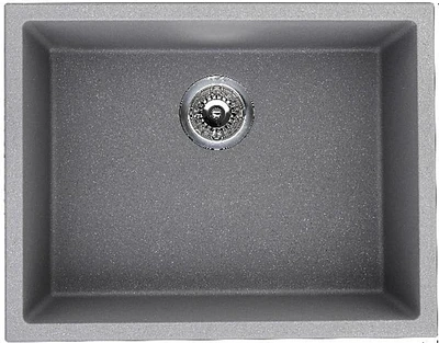 American Imaginations 23-in. W CSA Approved Black Granite Composite Kitchen Sink With 1 Bowl AI-29270