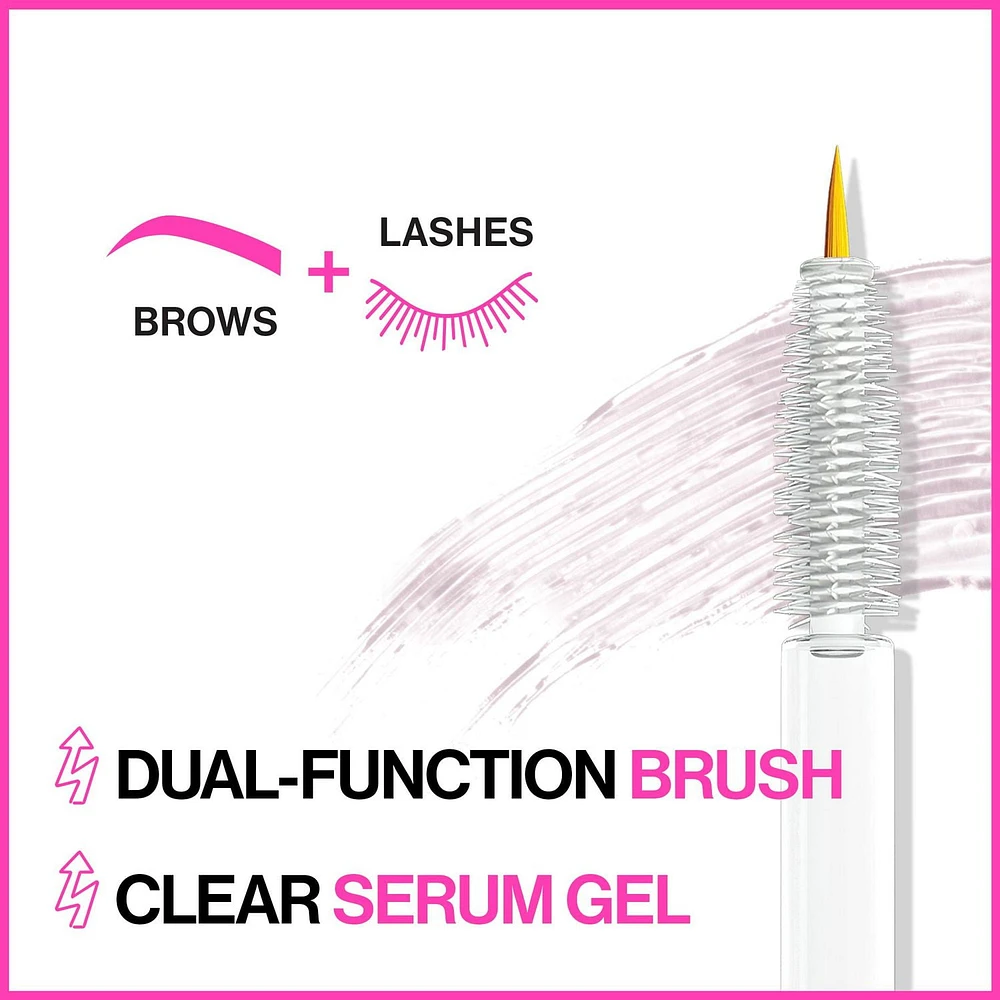 Boost Me Up Brow & Lash Serum, Nourishing serum gel.