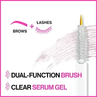 Boost Me Up Brow & Lash Serum, Nourishing serum gel.