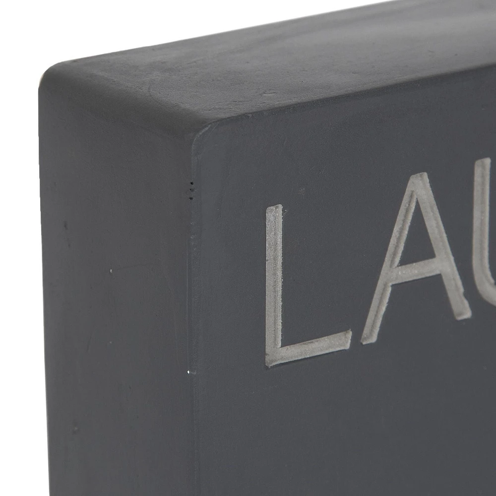 hometrends "Laugh Often" Two Tone Plaque