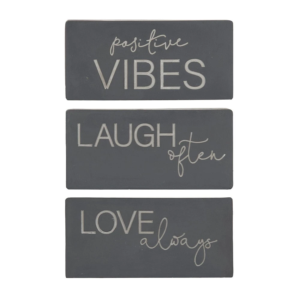 hometrends "Laugh Often" Two Tone Plaque