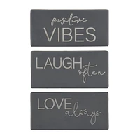 hometrends "Laugh Often" Two Tone Plaque