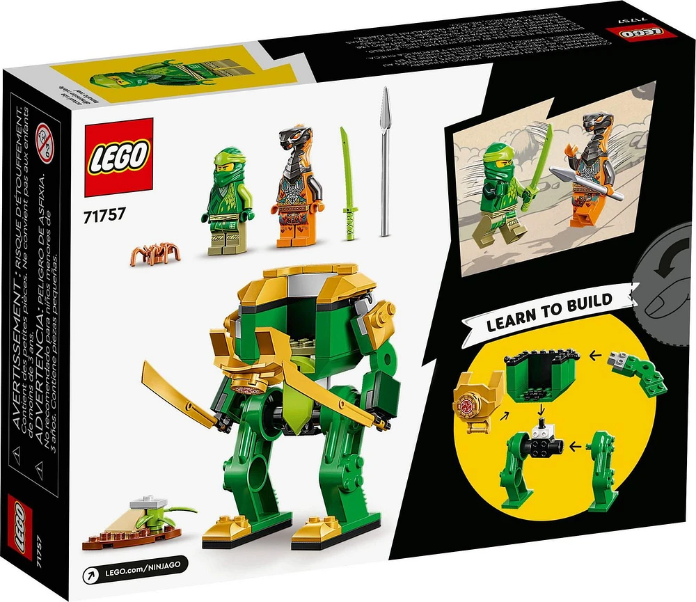 LEGO NINJAGO Lloyd’s Ninja Mech 71757 Toy Building Kit (57 Pieces)