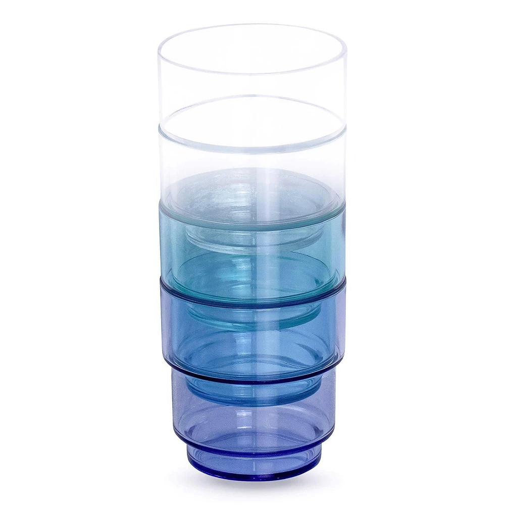 Acrylic Tea/Water Jug 1.6L and 4 Stacking Tumblers