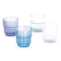 Acrylic Tea/Water Jug 1.6L and 4 Stacking Tumblers