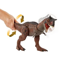 Jurassic World Camp Cretaceous Control ‘N Conquer Carnotaurus Toro Dinosaur Action Figure with Attack Feature, Sounds and Accessories, Large Toy Gift