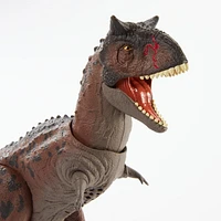 Jurassic World Camp Cretaceous Control ‘N Conquer Carnotaurus Toro Dinosaur Action Figure with Attack Feature, Sounds and Accessories, Large Toy Gift