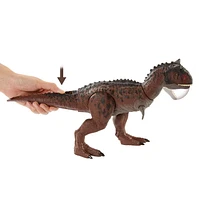 Jurassic World Camp Cretaceous Control ‘N Conquer Carnotaurus Toro Dinosaur Action Figure with Attack Feature, Sounds and Accessories, Large Toy Gift