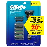 Gillette ProGlide Men's Razor, Handle + 6 Blade Refills