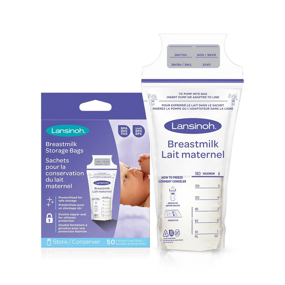 Lansinoh Breastmilk Storage Bags, 50 Count