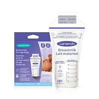 Lansinoh Breastmilk Storage Bags, 50 Count