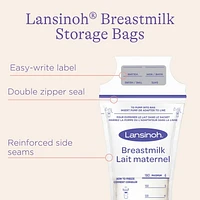 Lansinoh Breastmilk Storage Bags, 50 Count