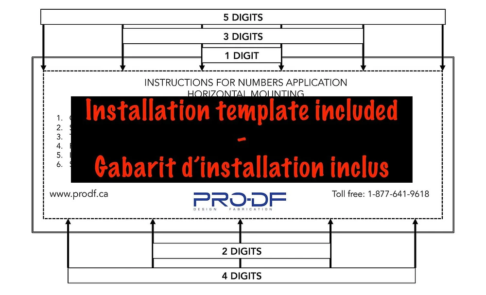 PRO-DF Modern Rectangular Address Plaque