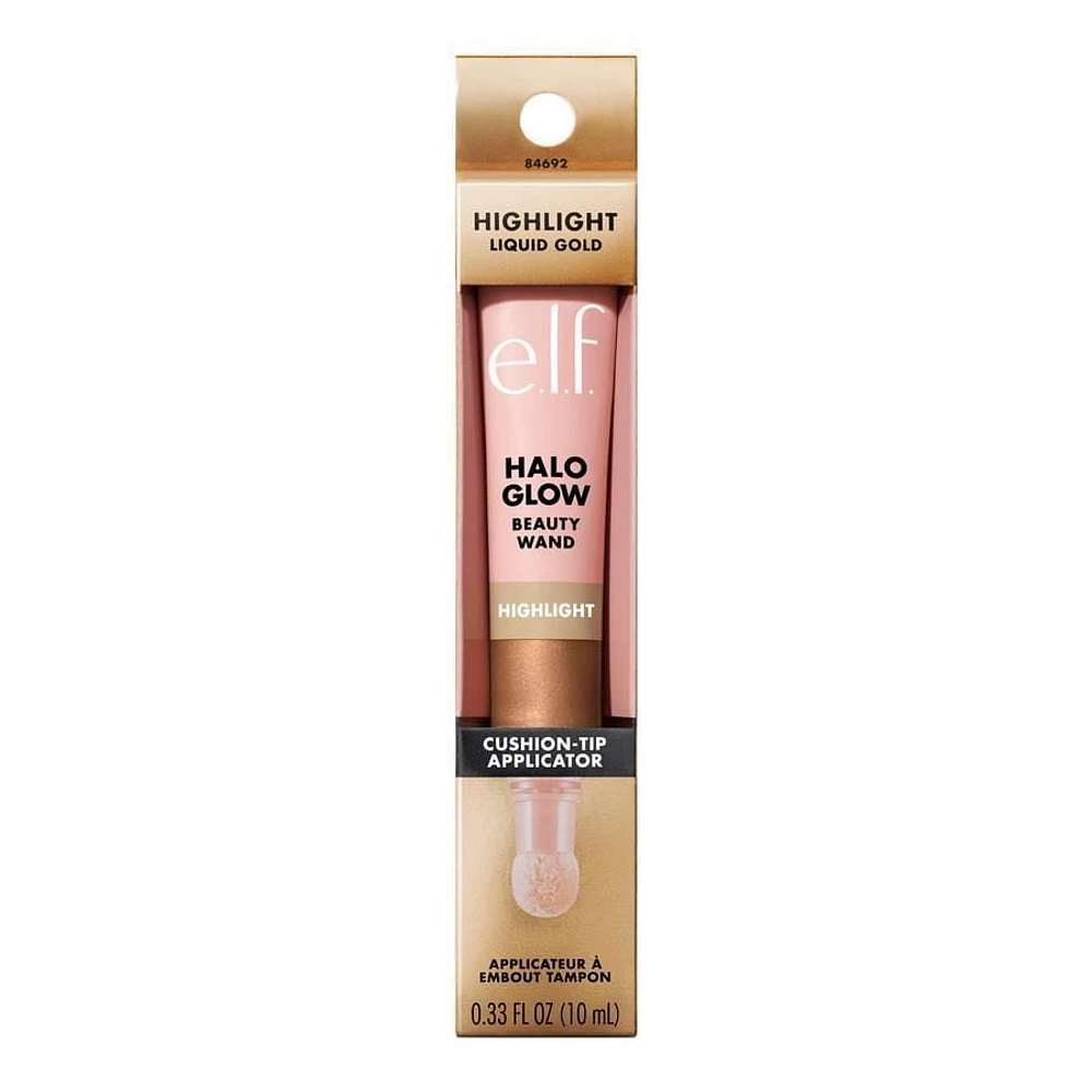 e.l.f. Cosmetics Tube Beaute Illuminateur Halo Glow Highlight avec applicateur à embout tampon, 10 mL
