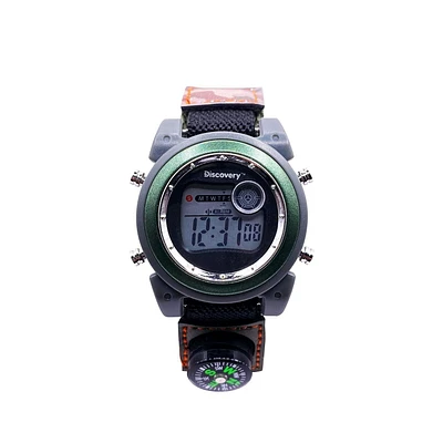 Montre Discovery à bracelet Fastwrap en nylon aux motifs de camouflage verts