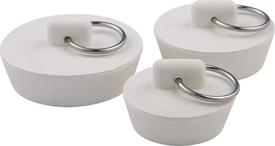 Peerless Assorted Rubber Sink Stoppers - 3 Pack, Basin stopper