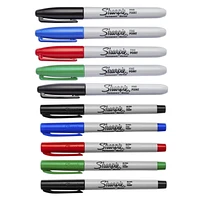 Sharpie Permanent Markers, Fine and Ultra-Fine Points, Assorted, 10 Count