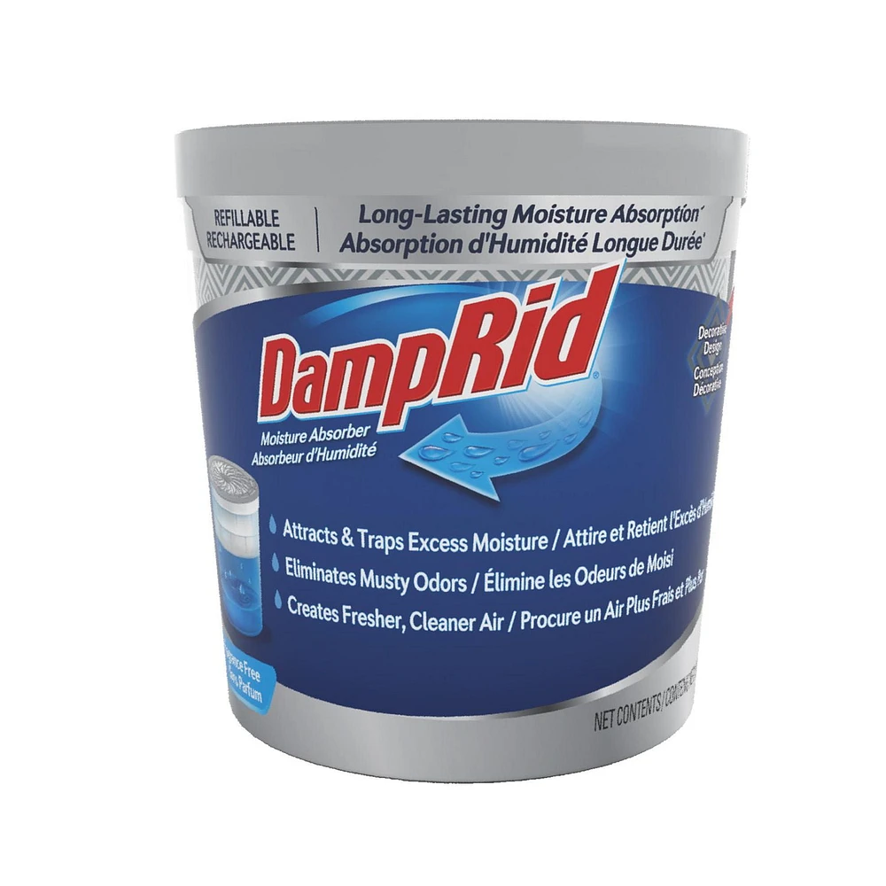 DampRid Refillable Moisture Absorber - Fragrance Free, 11 oz.