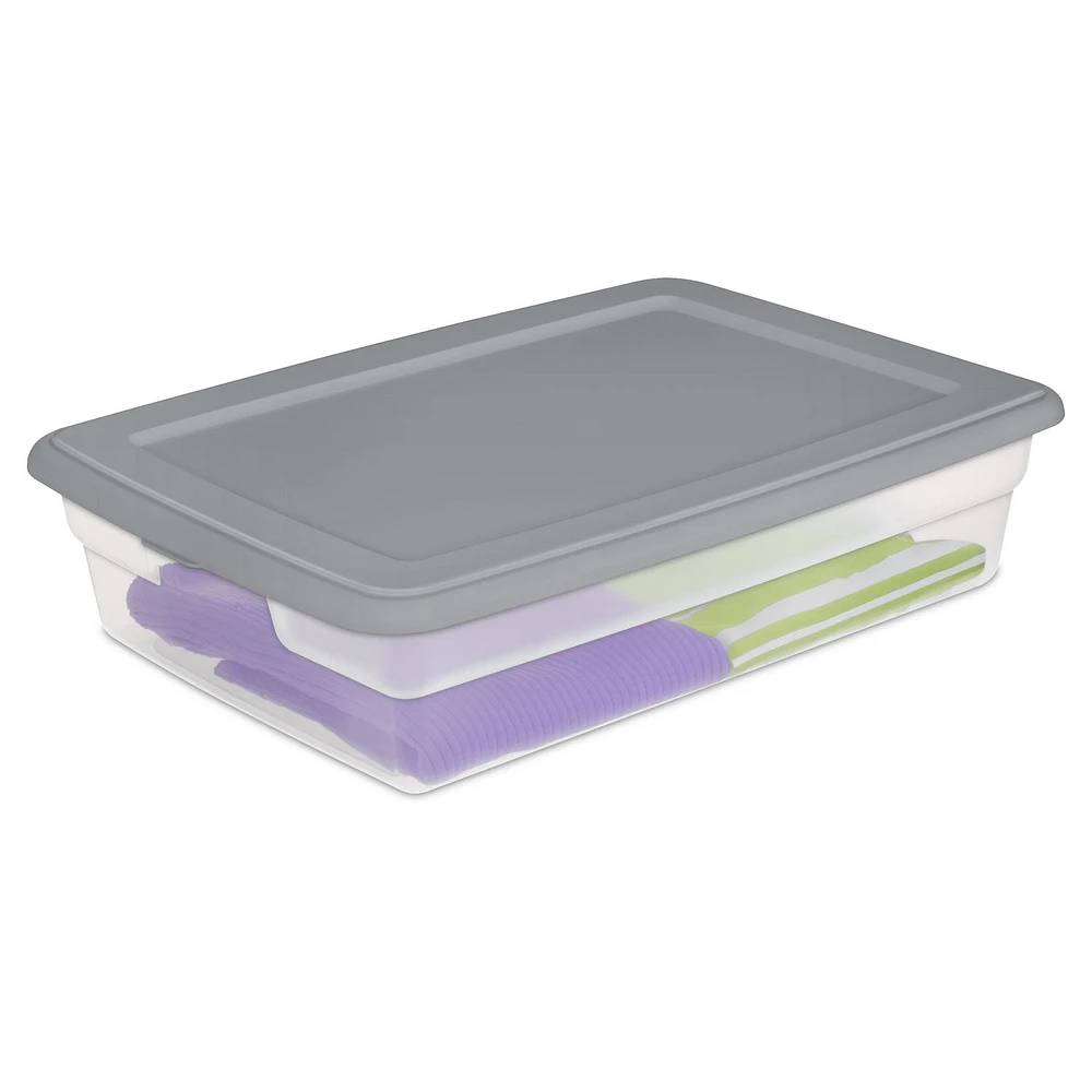 Sterilite Set of (2) 28 Qt./26 L Storage Box, (2)26L