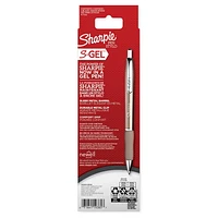 Sharpie S-Gel, Sleek Metal Barrel, Medium Point (0.7mm), Black Ink, 2 Count, Gel Pen