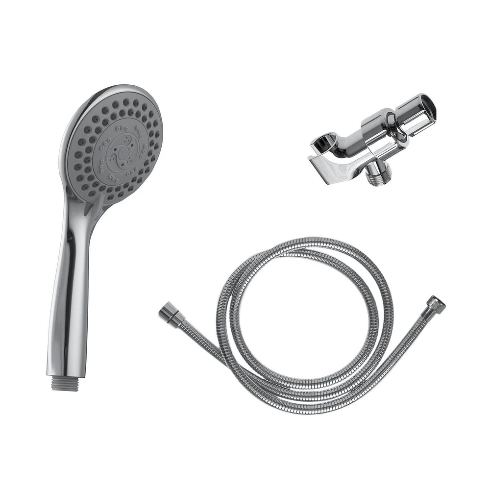 The akuaplus® - Kit 5 settings hand shower Chrome Finish