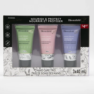 Nourish and Protect hand cream trio, Volume/Quantity - 3 x 40 mL