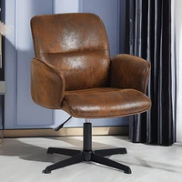 Homycasa Desk Chair Upholstery Home Office Chair for Study Room Student, Beige Bouclé Fabric