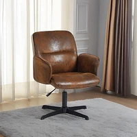Homycasa Desk Chair Upholstery Home Office Chair for Study Room Student, Beige Bouclé Fabric