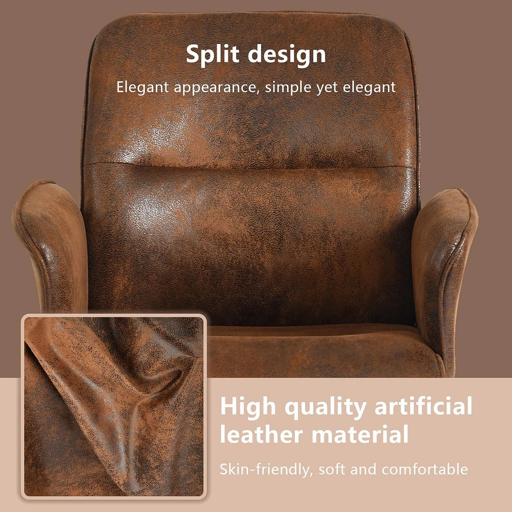 Homycasa Desk Chair Upholstery Home Office Chair for Study Room Student, Beige Bouclé Fabric