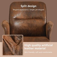Homycasa Desk Chair Upholstery Home Office Chair for Study Room Student, Beige Bouclé Fabric