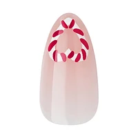 KISS Voguish Fantasy Holiday Press-on Nails - Medium Length, Coffin Shaped, 28 Count, KISS Voguish