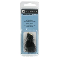 SuperFly FLY1445-08P Streamer-BH Crystal Bugger-Blk, Streamer-BH Crystal Bugger-Blk