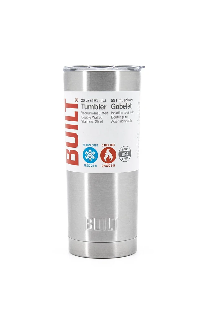 Built NY 20oz Tumbler Stainless Steel, Travel Mug