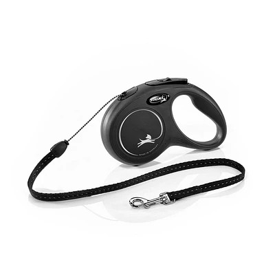 Flexi New Classic Small 5m Black Cord Retractable Dog Leash